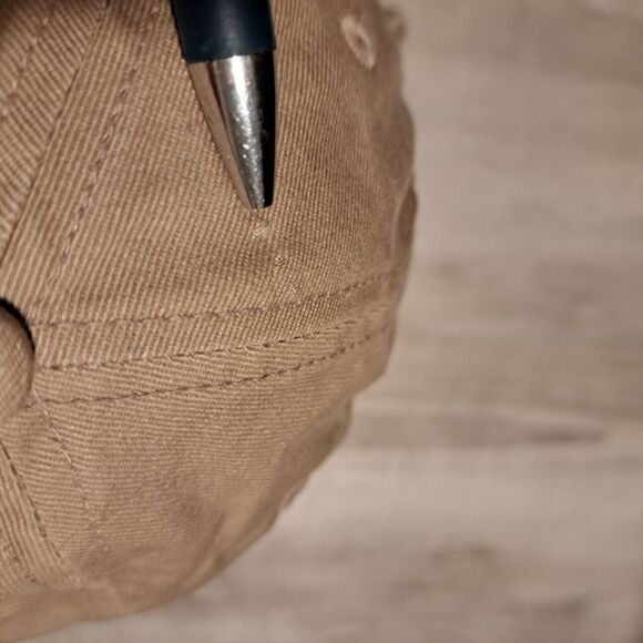 Ford Mustang Pink Outline Logo Vintage Beige Cap Adjustable NWT READ - Picture 8 of 11